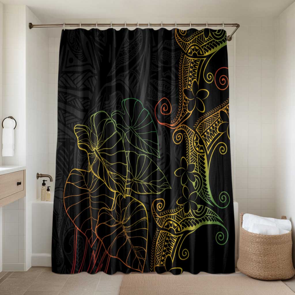 Aloha Hawaii Kalo Bathroom Set Reggae Taro Polynesian Pattern - Polynesian Pride