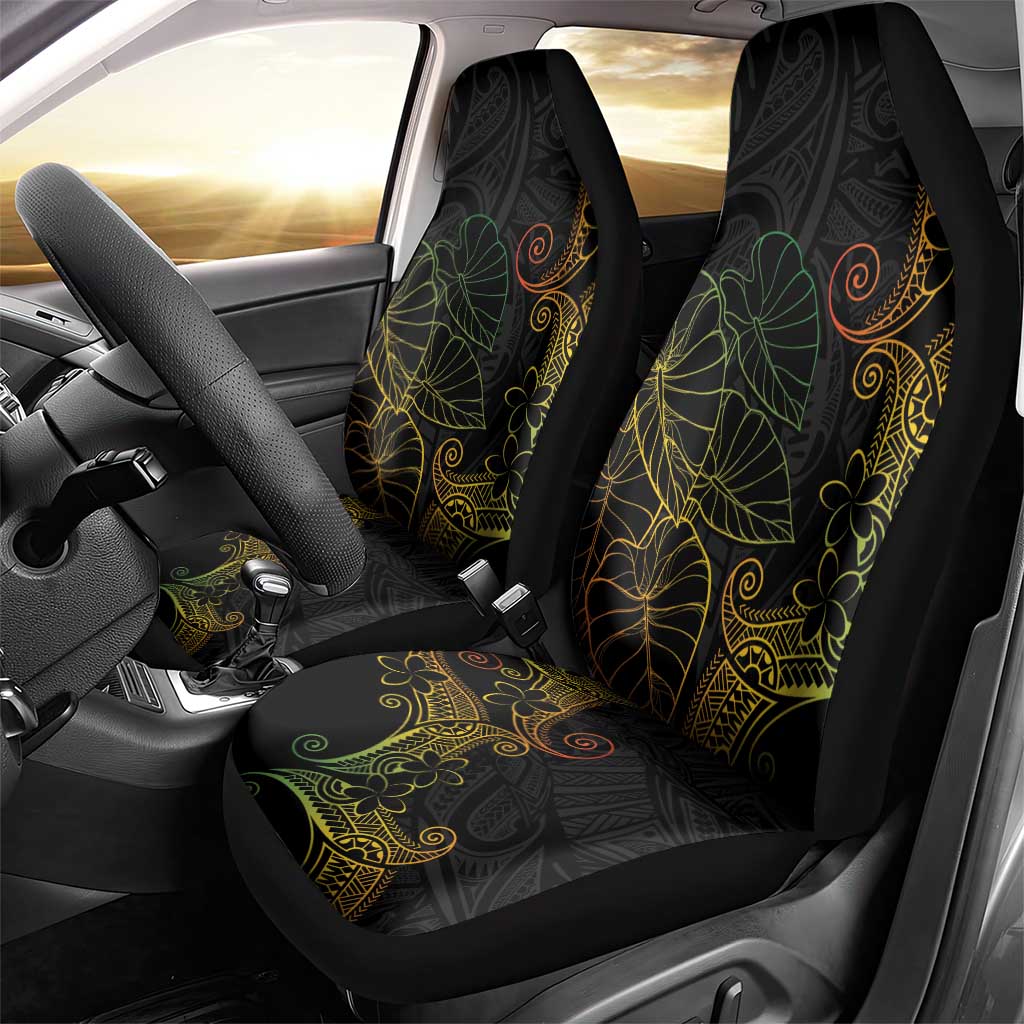 Aloha Hawaii Kalo Car Seat Cover Reggae Taro Polynesian Pattern - Polynesian Pride