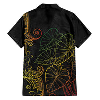 Aloha Hawaii Kalo Family Matching Tank Maxi Dress and Hawaiian Shirt Reggae Taro Polynesian Pattern - Polynesian Pride
