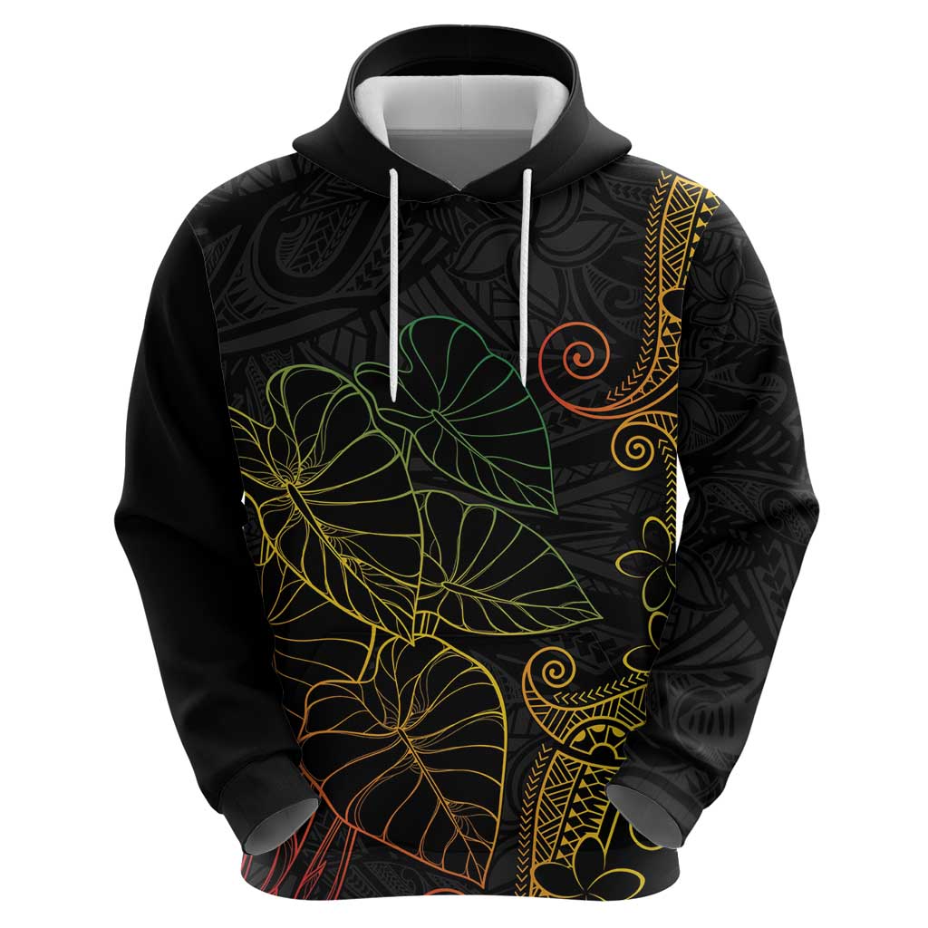 Aloha Hawaii Kalo Hoodie Reggae Taro Polynesian Pattern - Polynesian Pride