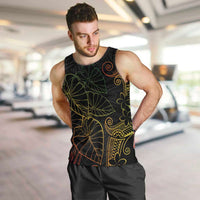 Aloha Hawaii Kalo Men Tank Top Reggae Taro Polynesian Pattern - Polynesian Pride