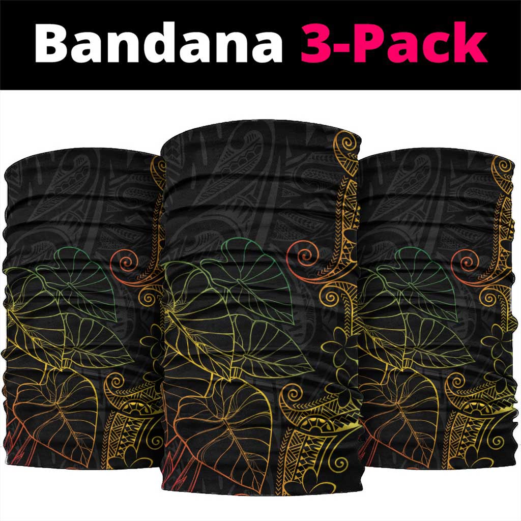 Aloha Hawaii Kalo Neck Gaiter Reggae Taro Polynesian Pattern - Polynesian Pride