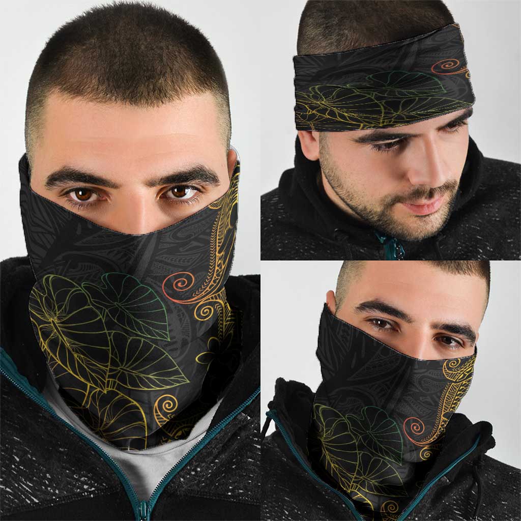 Aloha Hawaii Kalo Neck Gaiter Reggae Taro Polynesian Pattern - Polynesian Pride