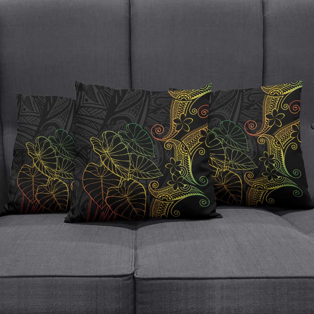 Aloha Hawaii Kalo Pillow Cover Reggae Taro Polynesian Pattern - Polynesian Pride