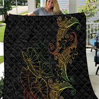 Aloha Hawaii Kalo Quilt Reggae Taro Polynesian Pattern - Polynesian Pride