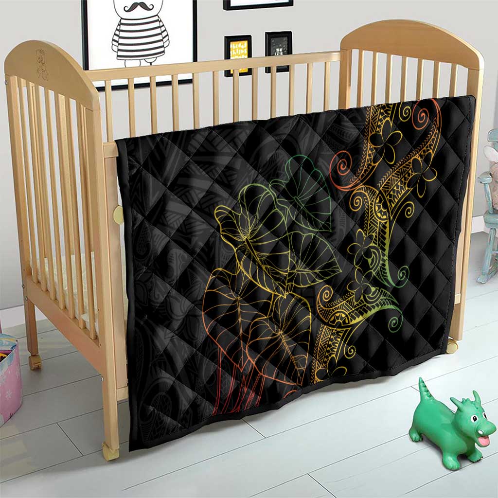 Aloha Hawaii Kalo Quilt Reggae Taro Polynesian Pattern - Polynesian Pride