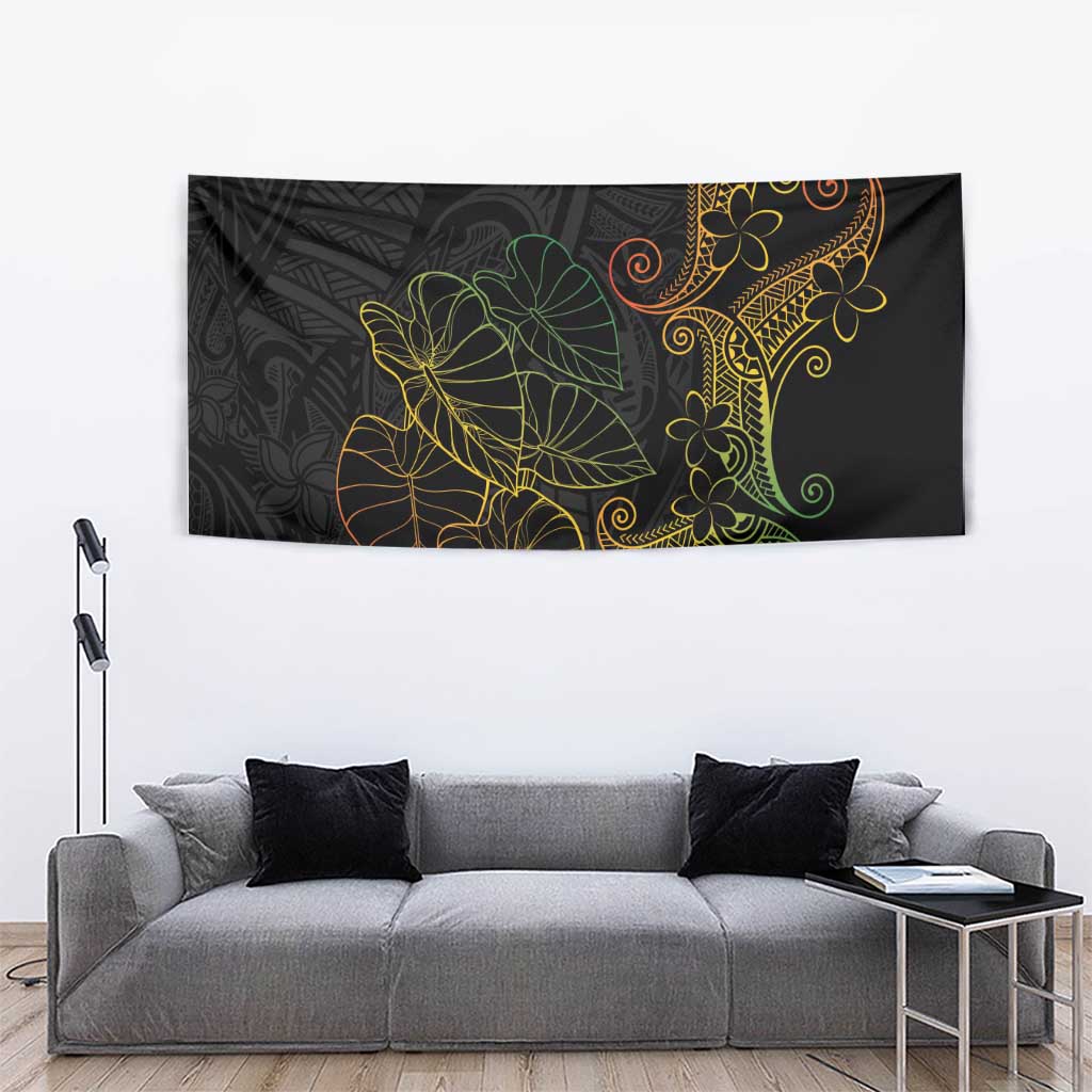 Aloha Hawaii Kalo Tapestry Reggae Taro Polynesian Pattern - Polynesian Pride