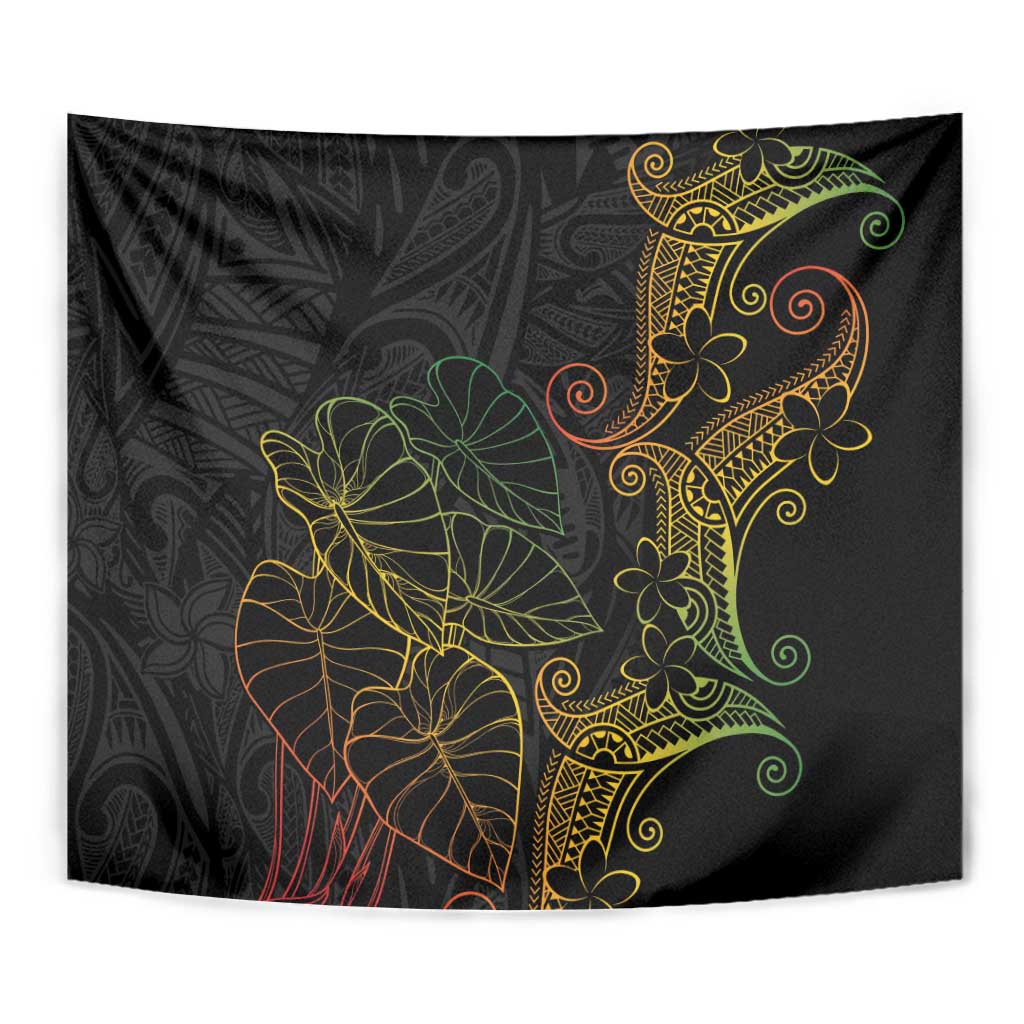 Aloha Hawaii Kalo Tapestry Reggae Taro Polynesian Pattern - Polynesian Pride