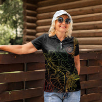 Aloha Hawaii Kalo Women Polo Shirt Reggae Taro Polynesian Pattern - Polynesian Pride