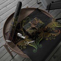 Aloha Hawaii Kalo Wrapping Paper Reggae Taro Polynesian Pattern - Polynesian Pride
