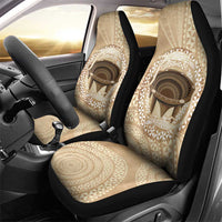 Tonga Skink Kava Bowl Car Seat Cover Vintage Tongan Ngatu Pattern