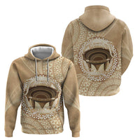 Tonga Skink Kava Bowl Zip Hoodie Vintage Tongan Ngatu Pattern LT14 - Polynesian Pride
