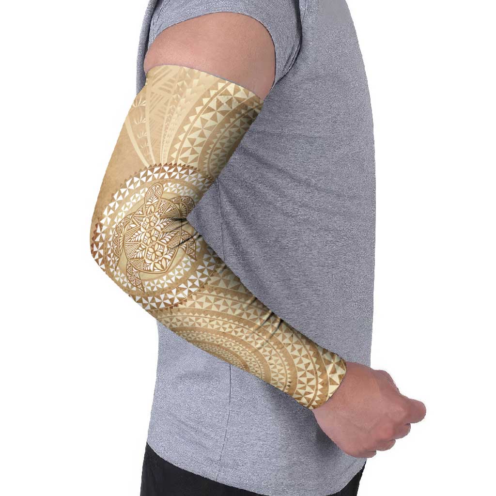 Tonga Ngatu Turtle Arm Sleeves Vintage Tongan Tapa Cloth LT14 - Polynesian Pride