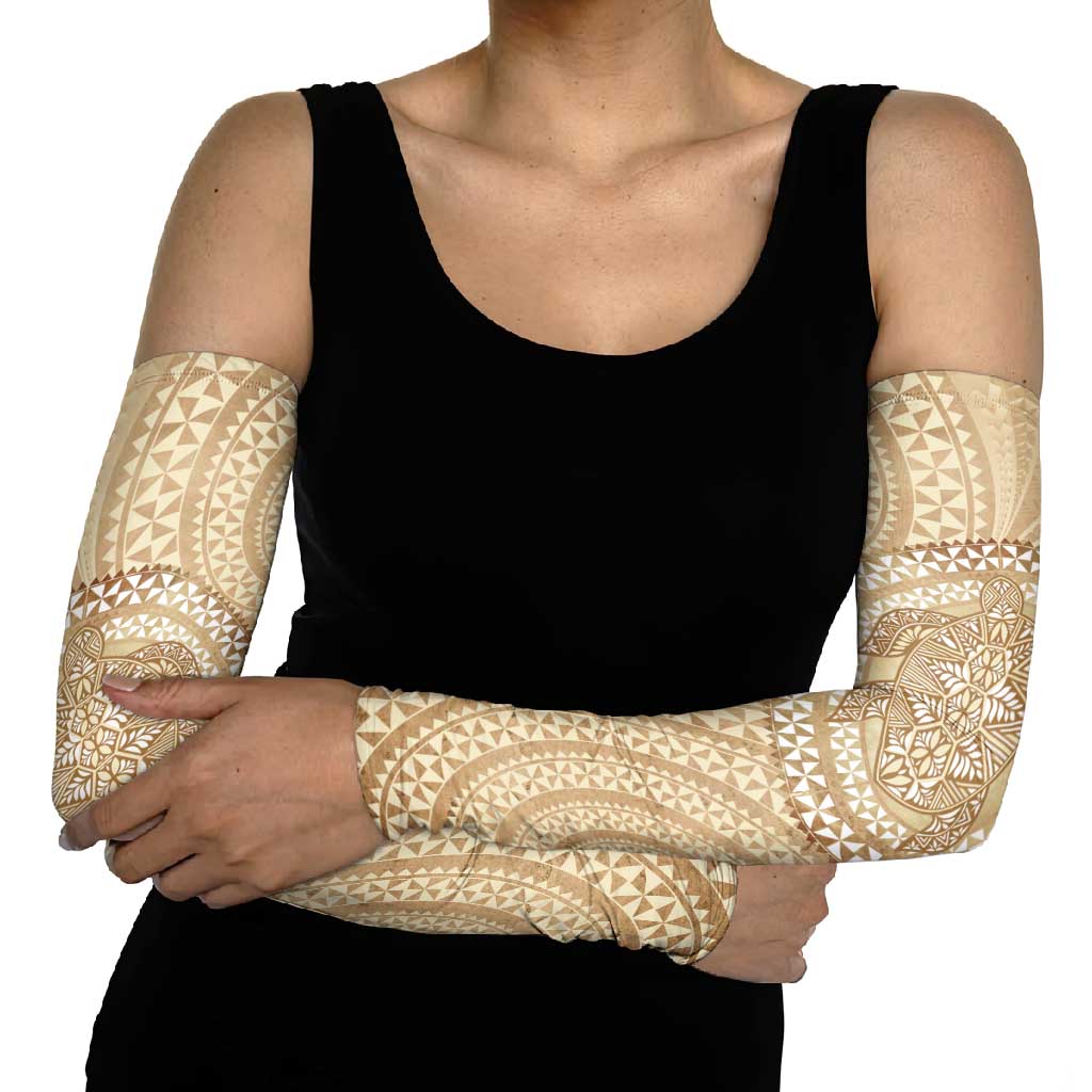 Tonga Ngatu Turtle Arm Sleeves Vintage Tongan Tapa Cloth LT14 - Polynesian Pride