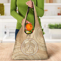 Tonga Ngatu Turtle Grocery Bag Vintage Tongan Tapa Cloth