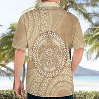 Tonga Ngatu Turtle Hawaiian Shirt Vintage Tongan Tapa Cloth