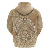 Tonga Ngatu Turtle Hoodie Vintage Tongan Tapa Cloth