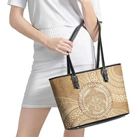 Tonga Ngatu Turtle Leather Tote Bag Vintage Tongan Tapa Cloth