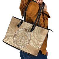 Tonga Ngatu Turtle Leather Tote Bag Vintage Tongan Tapa Cloth