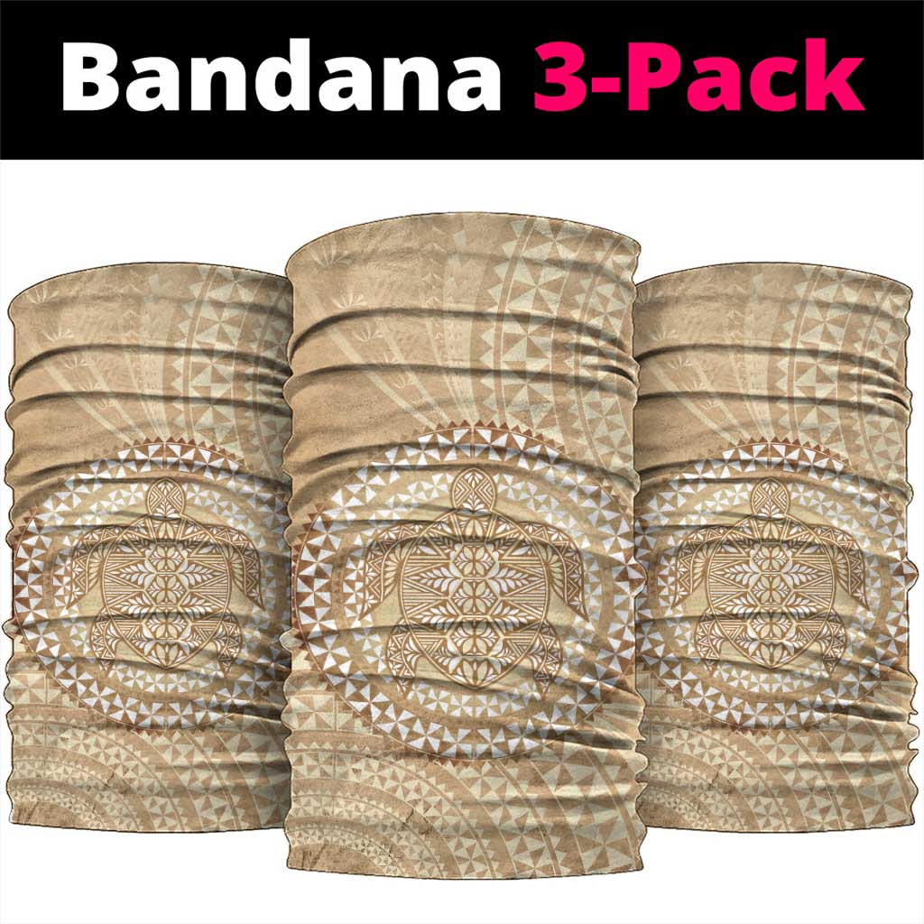 Tonga Ngatu Turtle Neck Gaiter Vintage Tongan Tapa Cloth