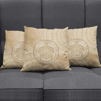 Tonga Ngatu Turtle Pillow Cover Vintage Tongan Tapa Cloth