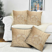 Tonga Ngatu Turtle Pillow Cover Vintage Tongan Tapa Cloth