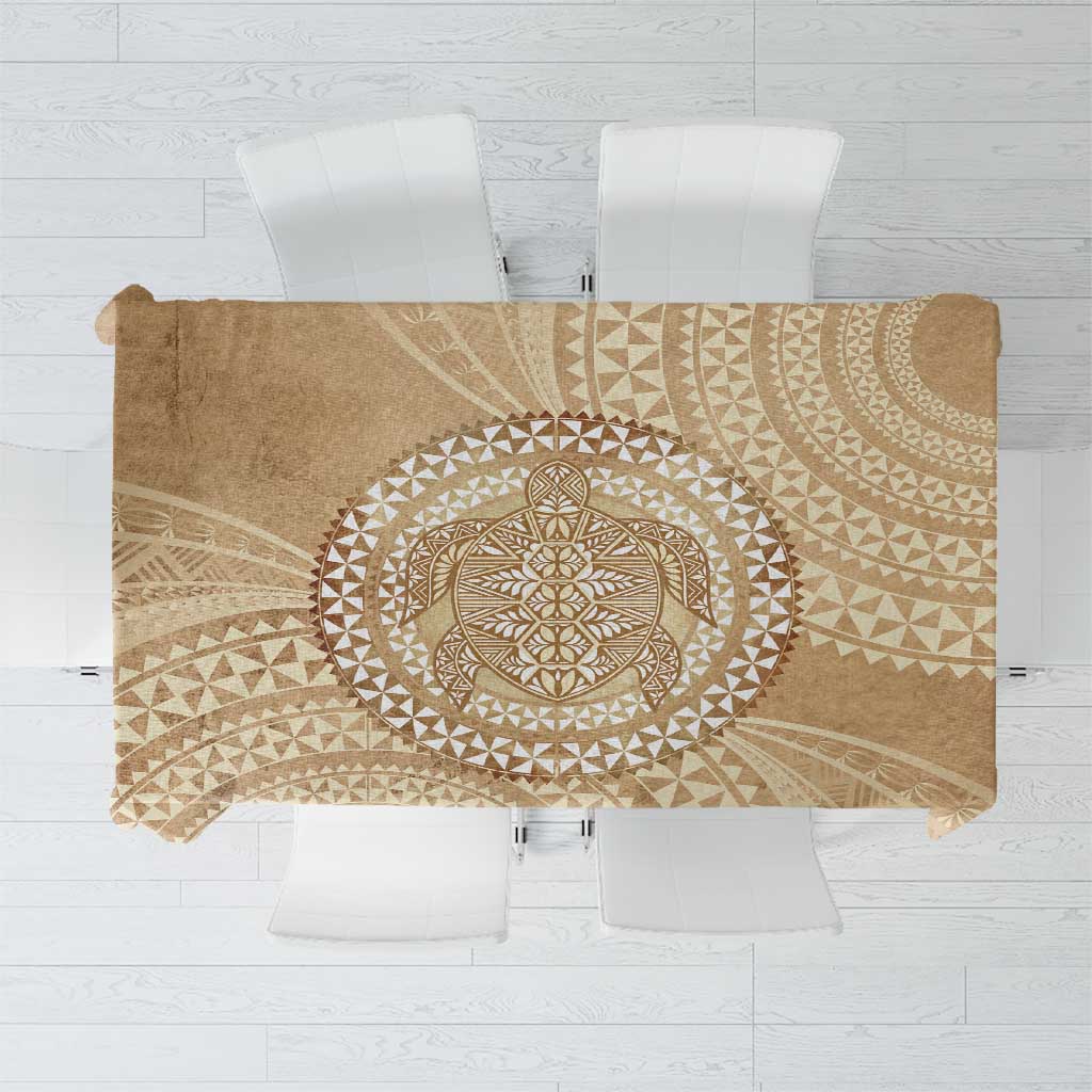 Tonga Ngatu Turtle Tablecloth Vintage Tongan Tapa Cloth