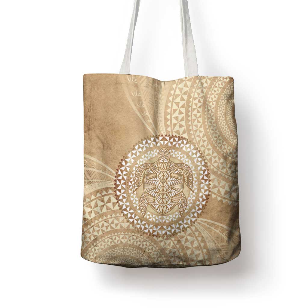 Tonga Ngatu Turtle Tote Bag Vintage Tongan Tapa Cloth