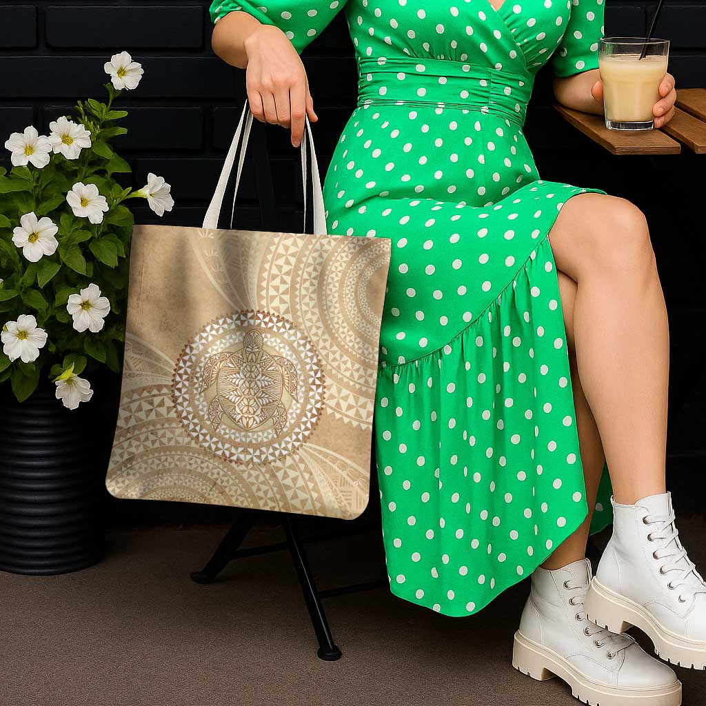 Tonga Ngatu Turtle Tote Bag Vintage Tongan Tapa Cloth