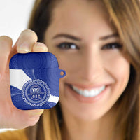 Queen Salote College 100th Anniversary Personalized AirPods Case Est 1926 Kolisi Fefine Tongan Ngatu Pattern