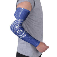 Queen Salote College 100th Anniversary Personalized Arm Sleeves Est 1926 Kolisi Fefine Tongan Ngatu Pattern LT14 - Polynesian Pride