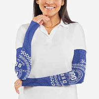 Queen Salote College 100th Anniversary Personalized Arm Sleeves Est 1926 Kolisi Fefine Tongan Ngatu Pattern LT14 - Polynesian Pride