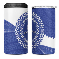Queen Salote College 100th Anniversary 4 in 1 Can Cooler Tumbler Est 1926 Kolisi Fefine Tongan Ngatu Pattern