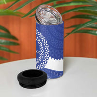 Queen Salote College 100th Anniversary 4 in 1 Can Cooler Tumbler Est 1926 Kolisi Fefine Tongan Ngatu Pattern