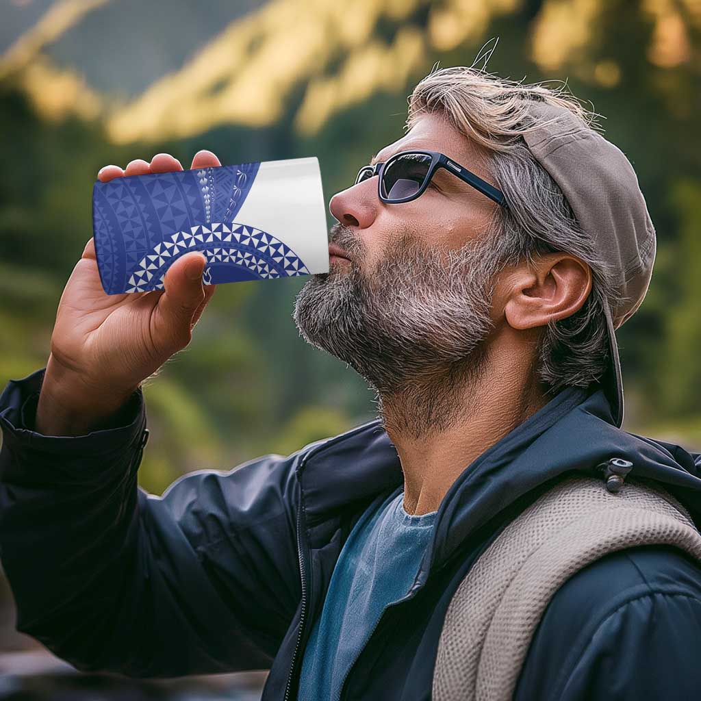 Queen Salote College 100th Anniversary 4 in 1 Can Cooler Tumbler Est 1926 Kolisi Fefine Tongan Ngatu Pattern