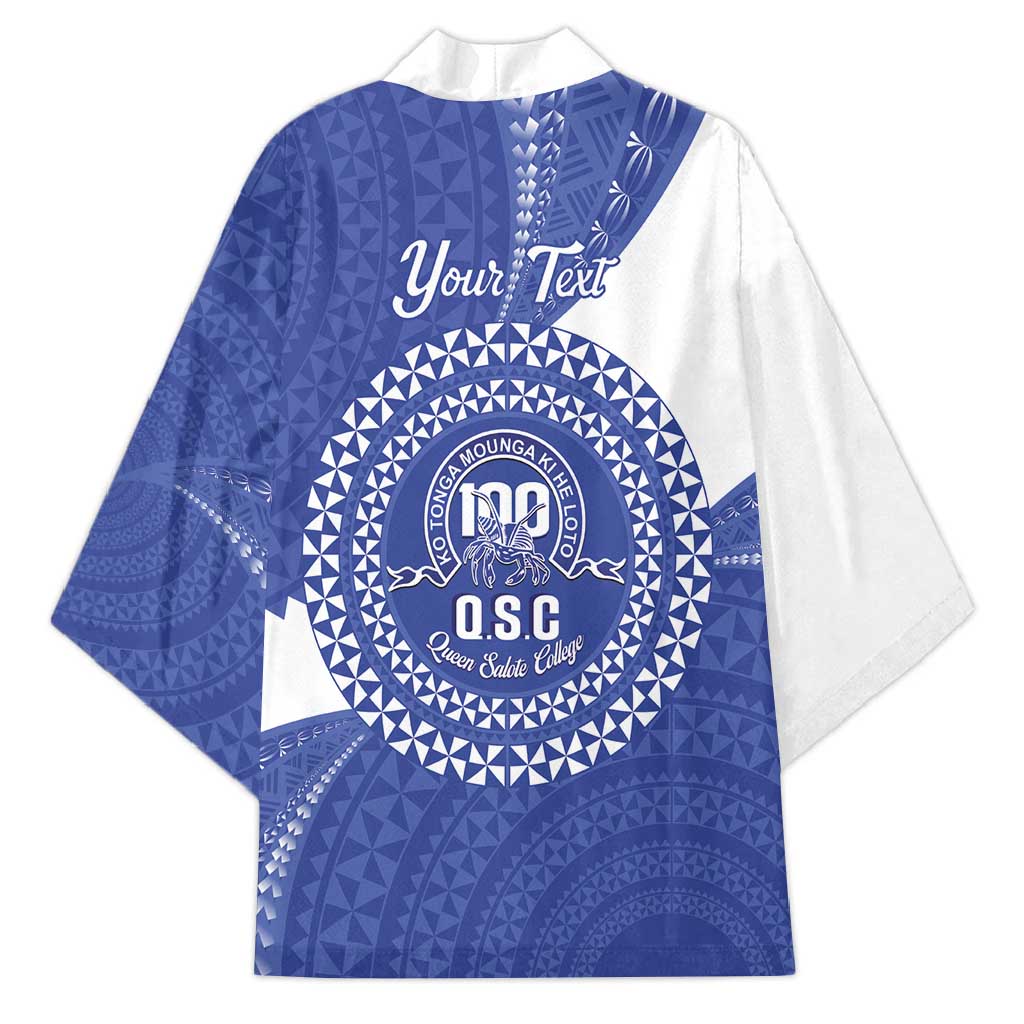 Queen Salote College 100th Anniversary Personalized Kimono Est 1926 Kolisi Fefine Tongan Ngatu Pattern LT14 - Polynesian Pride