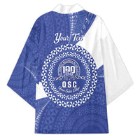 Queen Salote College 100th Anniversary Personalized Kimono Est 1926 Kolisi Fefine Tongan Ngatu Pattern LT14 - Polynesian Pride
