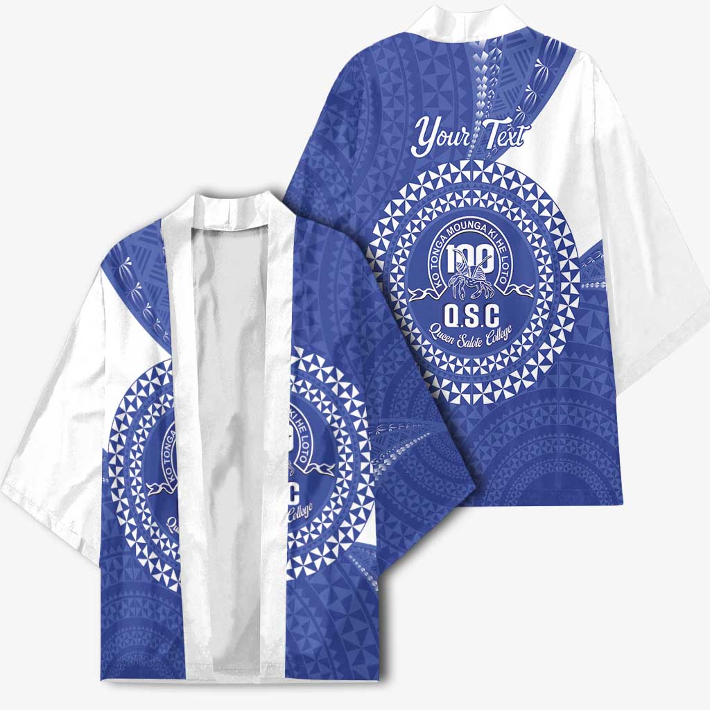 Queen Salote College 100th Anniversary Personalized Kimono Est 1926 Kolisi Fefine Tongan Ngatu Pattern LT14 - Polynesian Pride