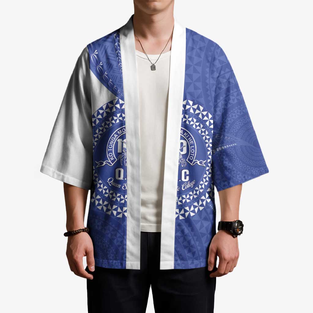 Queen Salote College 100th Anniversary Personalized Kimono Est 1926 Kolisi Fefine Tongan Ngatu Pattern LT14 - Polynesian Pride