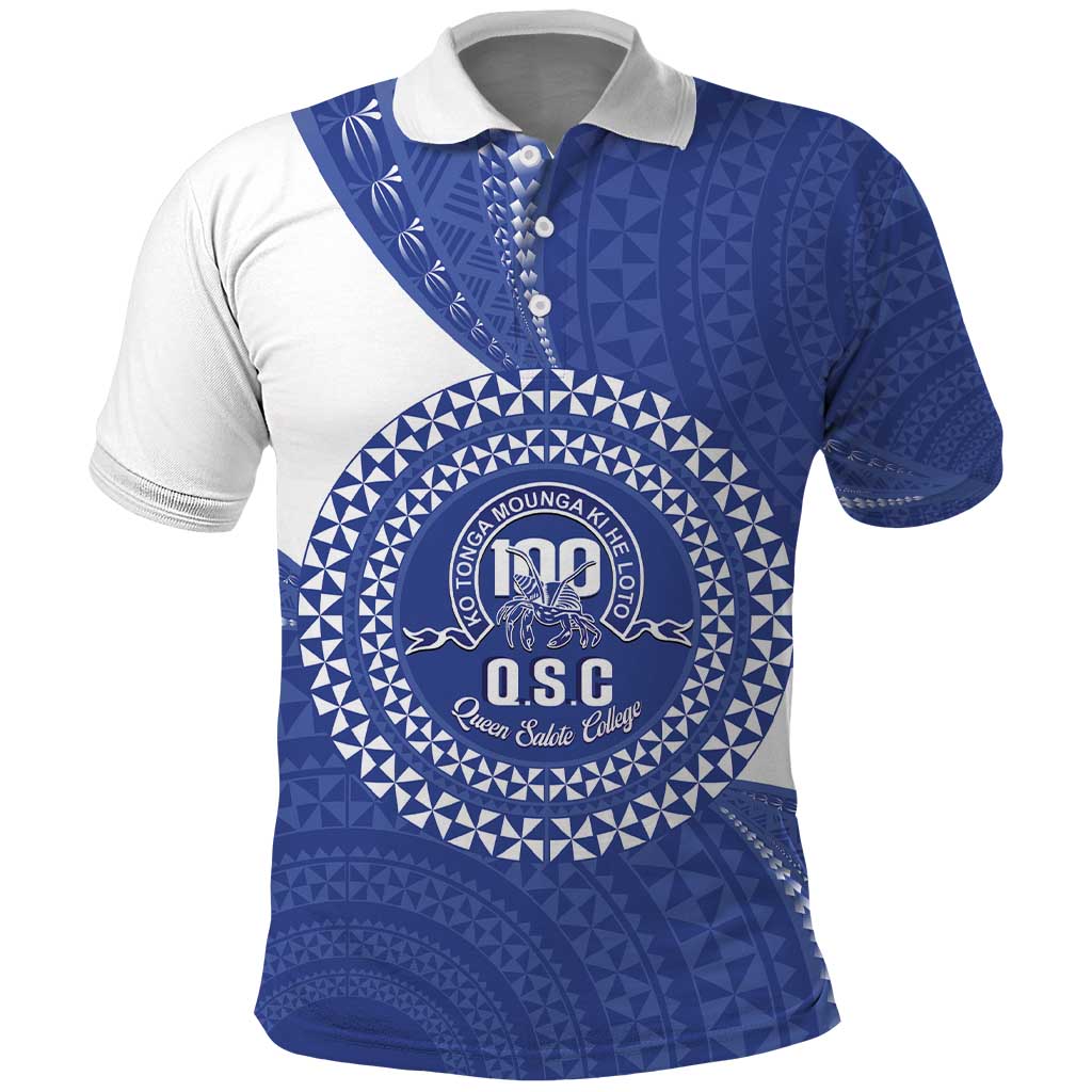 Queen Salote College 100th Anniversary Personalized Polo Shirt Est 1926 Kolisi Fefine Tongan Ngatu Pattern