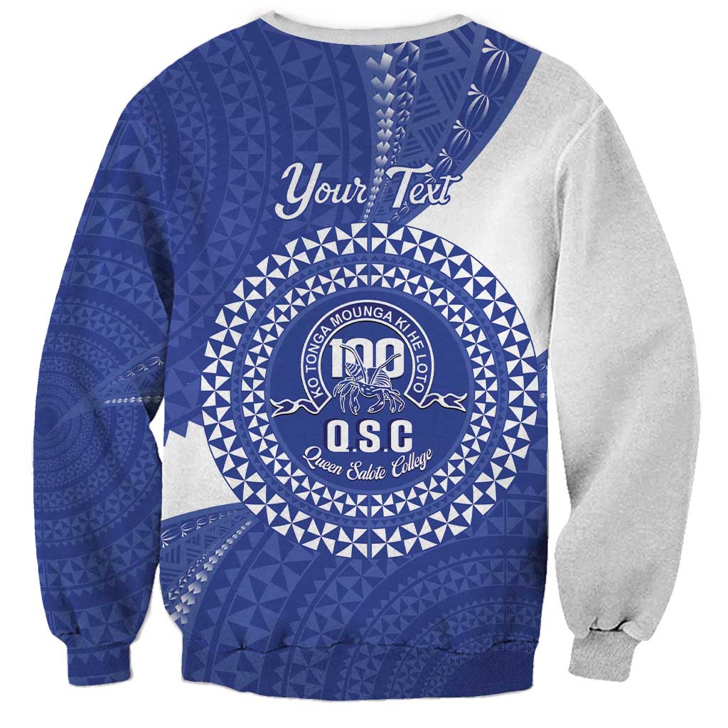 Queen Salote College 100th Anniversary Personalized Sweatshirt Est 1926 Kolisi Fefine Tongan Ngatu Pattern