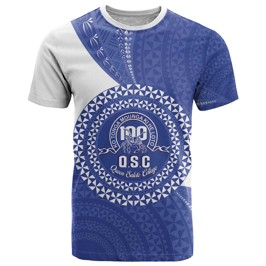 Queen Salote College 100th Anniversary Personalized T Shirt Est 1926 Kolisi Fefine Tongan Ngatu Pattern
