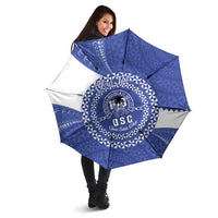 Queen Salote College 100th Anniversary Personalized Umbrella Est 1926 Kolisi Fefine Tongan Ngatu Pattern
