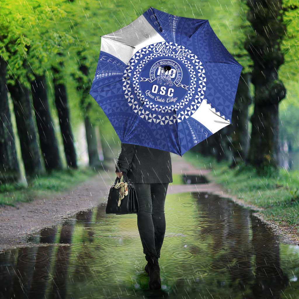 Queen Salote College 100th Anniversary Personalized Umbrella Est 1926 Kolisi Fefine Tongan Ngatu Pattern