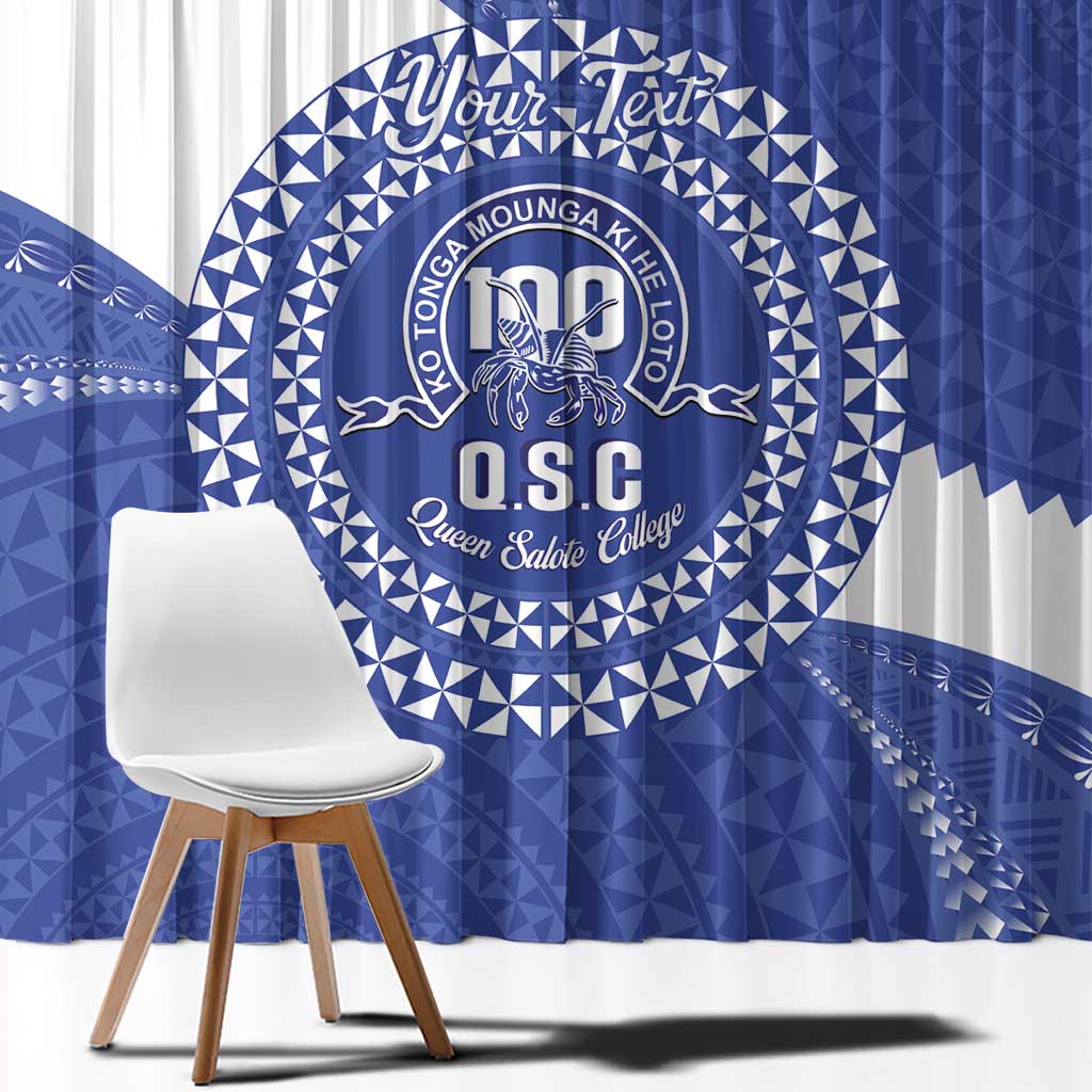 Queen Salote College 100th Anniversary Personalized Window Curtain Est 1926 Kolisi Fefine Tongan Ngatu Pattern LT14 - Polynesian Pride