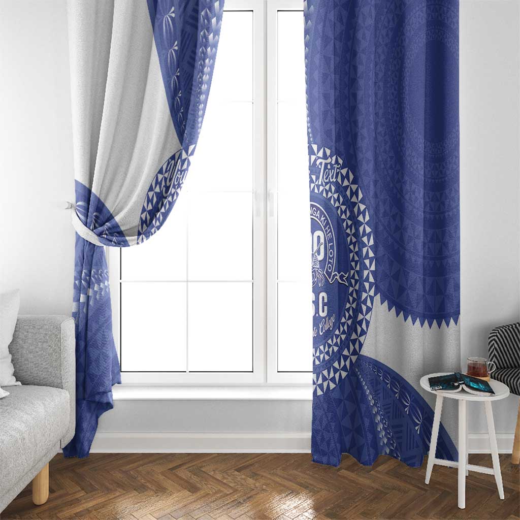 Queen Salote College 100th Anniversary Personalized Window Curtain Est 1926 Kolisi Fefine Tongan Ngatu Pattern LT14 - Polynesian Pride