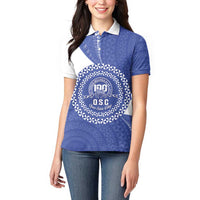 Queen Salote College 100th Anniversary Personalized Women Polo Shirt Est 1926 Kolisi Fefine Tongan Ngatu Pattern