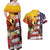 Personalised United States And Papua New Guinea Couples Matching Off Shoulder Maxi Dress and Hawaiian Shirt USA Eagle With PNG Bird Of Paradise