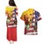 Personalised United States And Papua New Guinea Couples Matching Puletasi and Hawaiian Shirt USA Eagle With PNG Bird Of Paradise