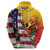Personalised United States And Papua New Guinea Hoodie USA Eagle With PNG Bird Of Paradise